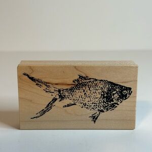 Sonja’s Goldfish Craft Rubber Stamp FBM_331 Fred B Mullett Nature Printing 2012